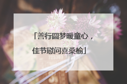 善行圆梦暖童心，佳节慰问喜桑榆
